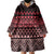 Maori Niho Taniwha Te Wheiao Wearable Blanket Hoodie Terracotta - Polynesian Pride