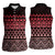 Maori Niho Taniwha Te Wheiao Women Sleeveless Polo Shirt Terracotta - Polynesian Pride