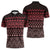 Maori Niho Taniwha Te Wheiao Zipper Polo Shirt Terracotta - Polynesian Pride