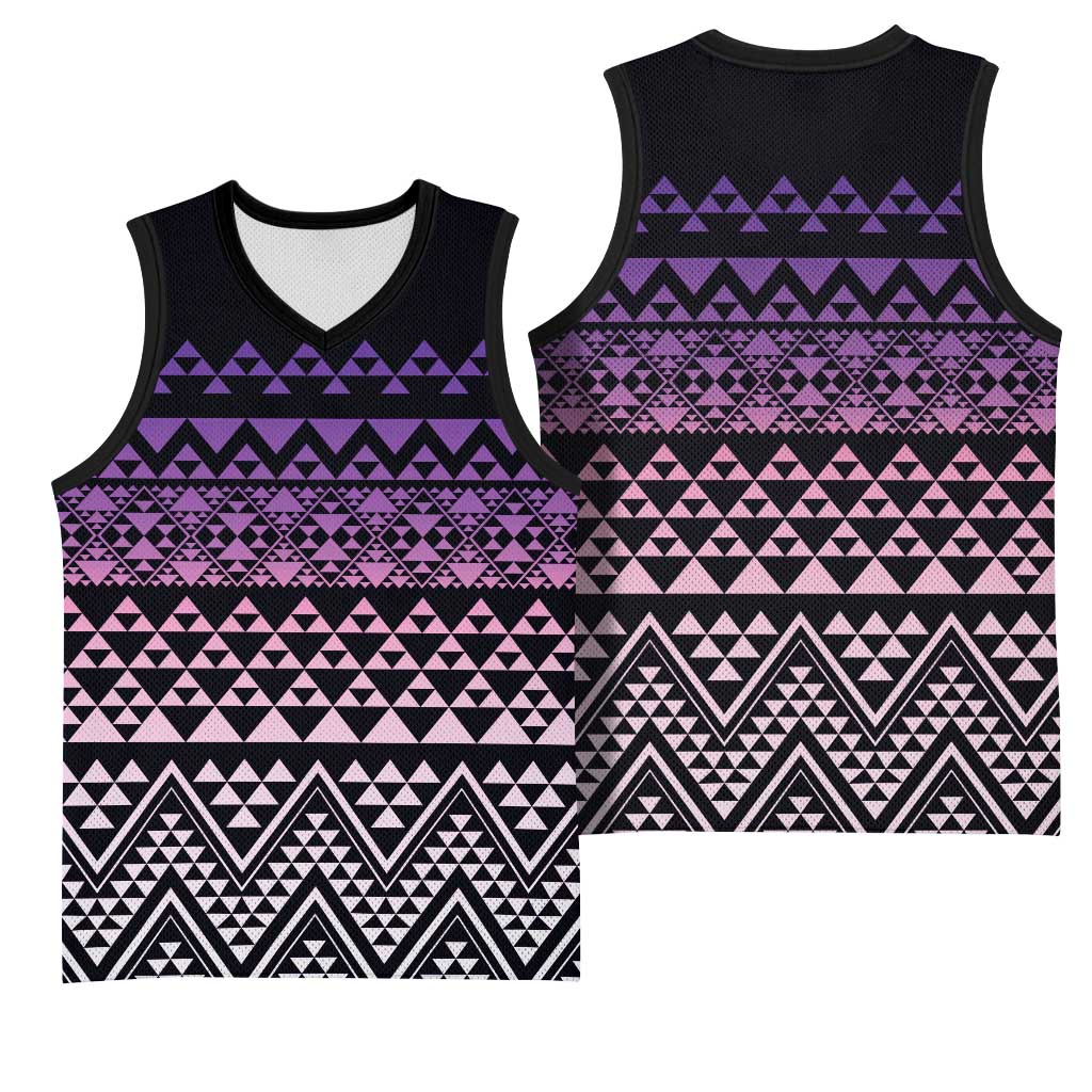 Maori Niho Taniwha Te Wheiao Basketball Jersey Waiporoporo - Polynesian Pride