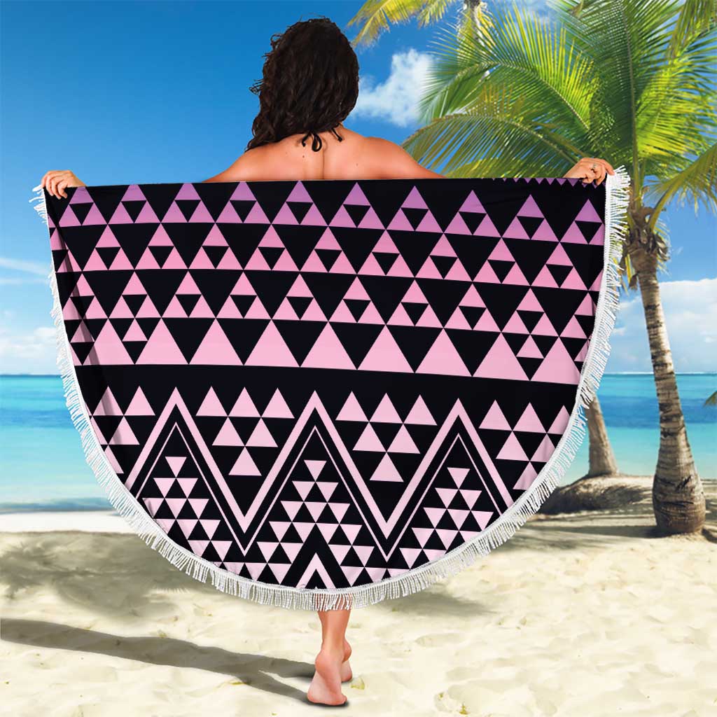 Maori Niho Taniwha Te Wheiao Beach Blanket Waiporoporo - Polynesian Pride