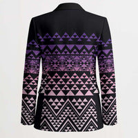 Maori Niho Taniwha Te Wheiao Blazer Waiporoporo - Polynesian Pride