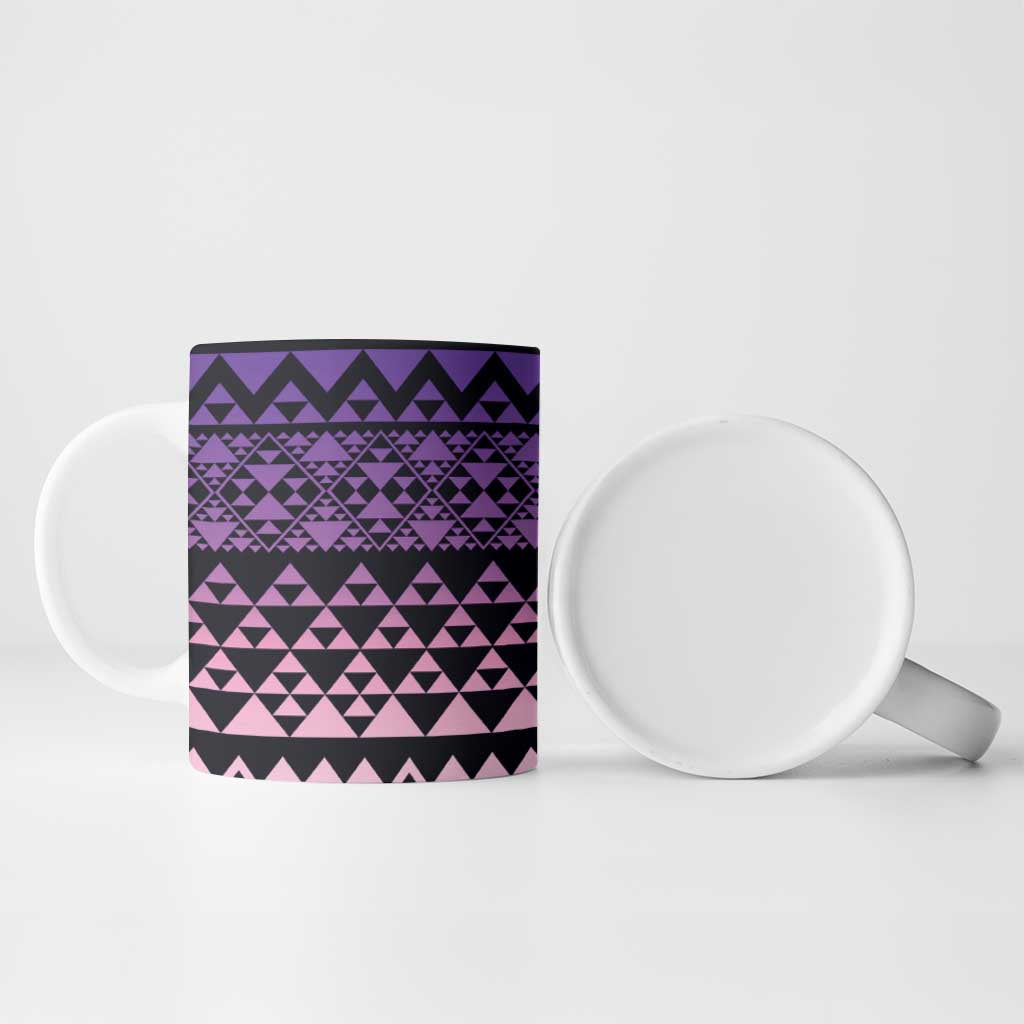 Maori Niho Taniwha Te Wheiao Ceramic Mug Waiporoporo - Polynesian Pride