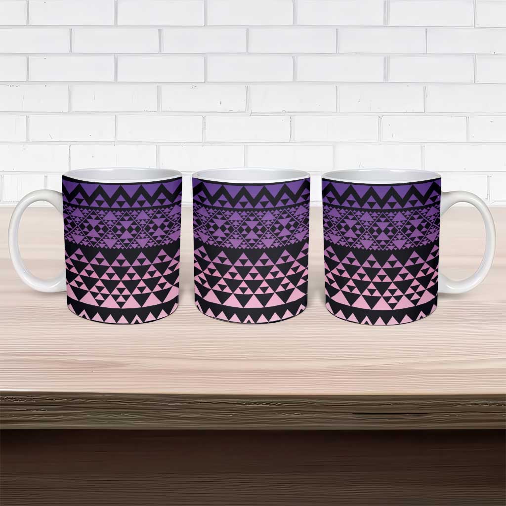 Maori Niho Taniwha Te Wheiao Ceramic Mug Waiporoporo - Polynesian Pride