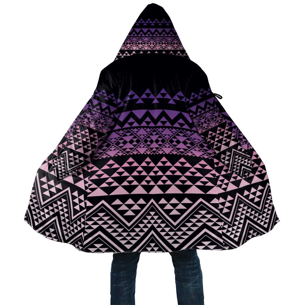 Maori Niho Taniwha Te Wheiao Cloak Waiporoporo LT7 Unisex Purple - Polynesian Pride