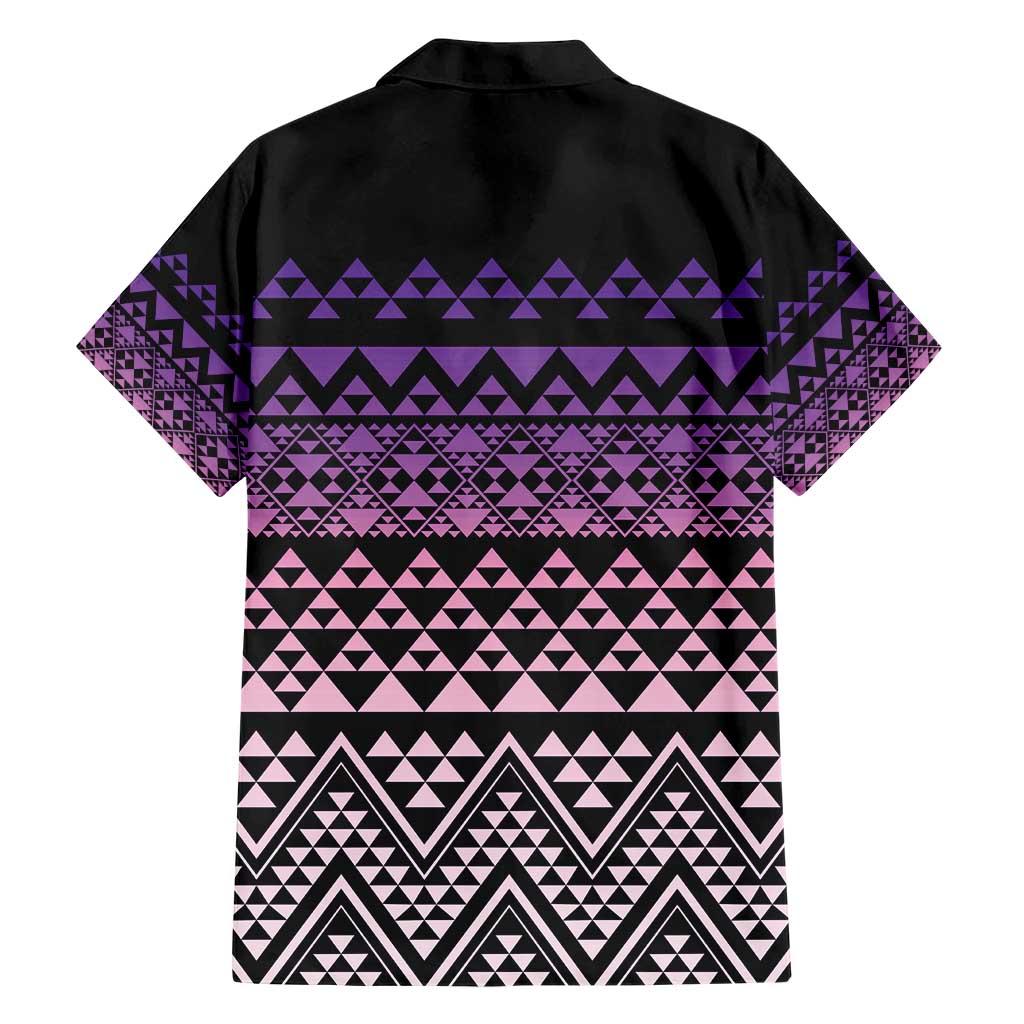 Maori Niho Taniwha Te Wheiao Family Matching Short Sleeve Bodycon Dress and Hawaiian Shirt Waiporoporo LT7 - Polynesian Pride