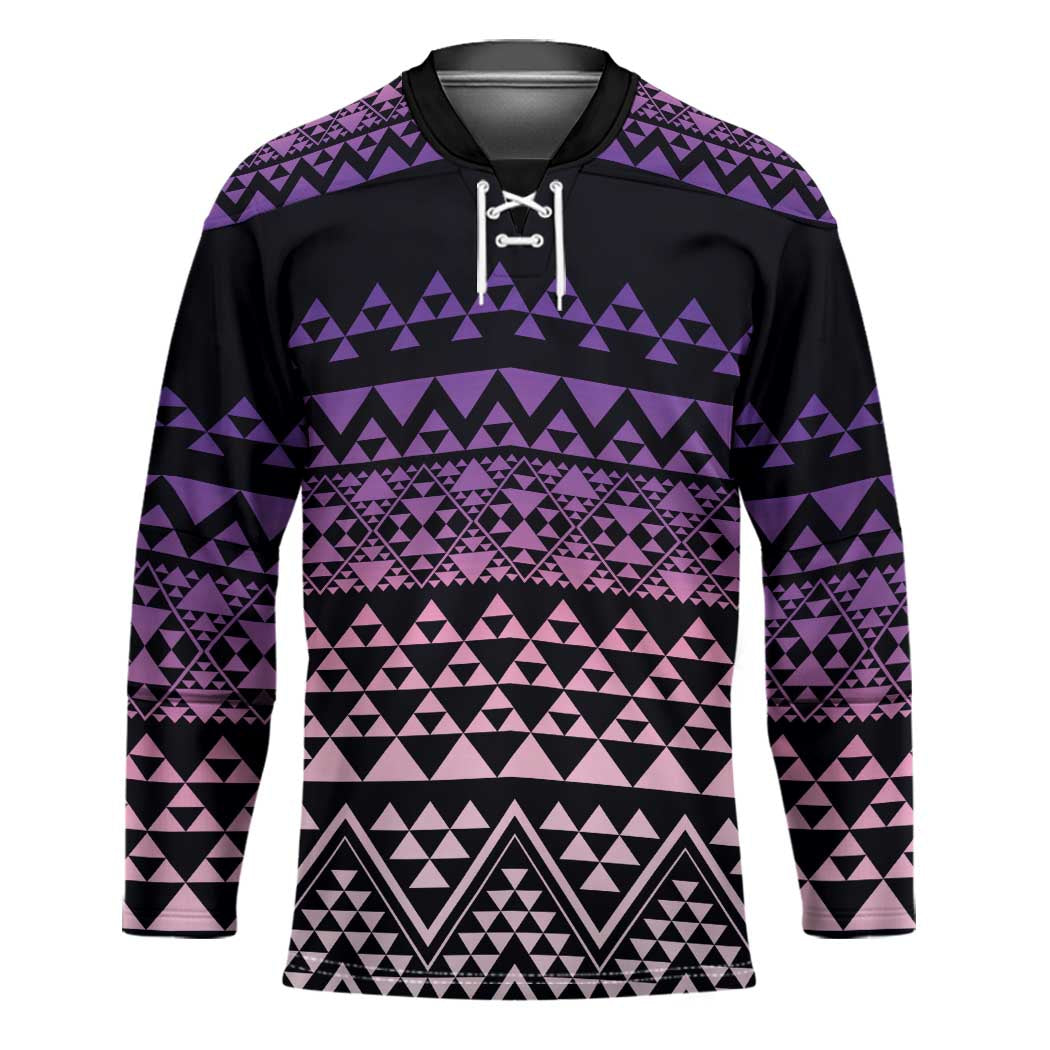 Maori Niho Taniwha Te Wheiao Hockey Jersey Waiporoporo - Polynesian Pride