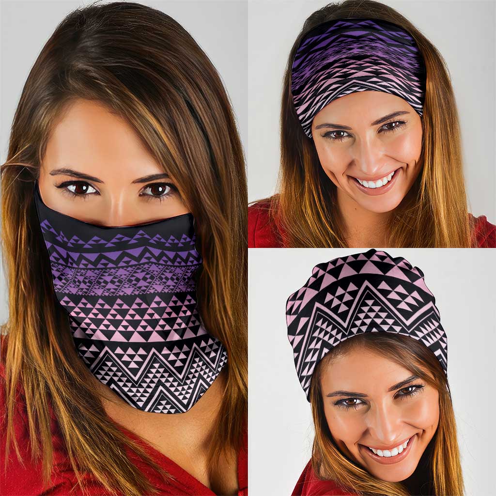 Maori Niho Taniwha Te Wheiao Neck Gaiter Waiporoporo - Polynesian Pride