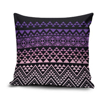 Maori Niho Taniwha Te Wheiao Pillow Cover Waiporoporo - Polynesian Pride
