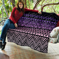 Maori Niho Taniwha Te Wheiao Quilt Waiporoporo - Polynesian Pride