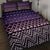 Maori Niho Taniwha Te Wheiao Quilt Bed Set Waiporoporo - Polynesian Pride