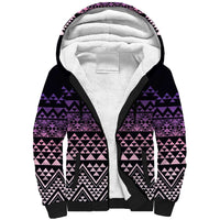 Maori Niho Taniwha Te Wheiao Sherpa Hoodie Waiporoporo LT7 Unisex Purple - Polynesian Pride
