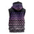 Maori Niho Taniwha Te Wheiao Sleeveless Zip Hoodie Waiporoporo - Polynesian Pride