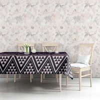 Maori Niho Taniwha Te Wheiao Tablecloth Waiporoporo - Polynesian Pride