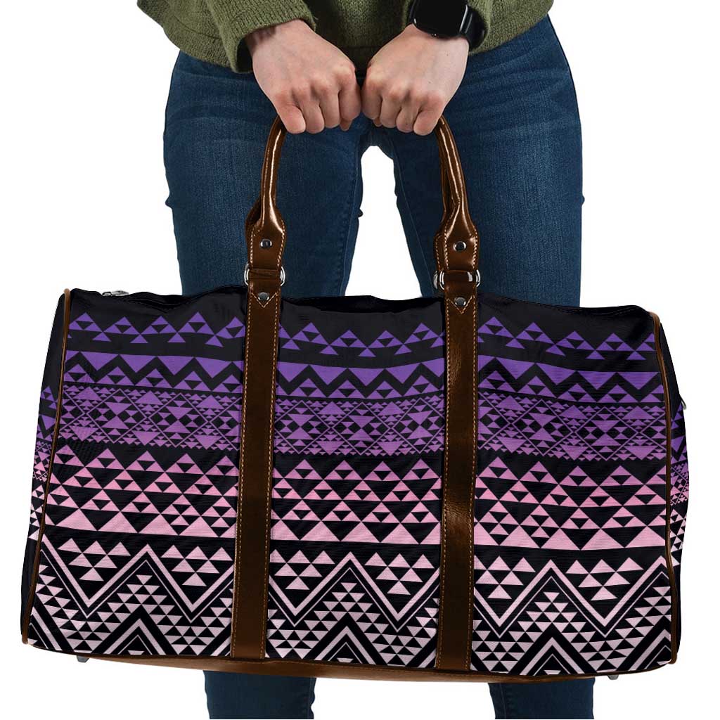 Maori Niho Taniwha Te Wheiao Travel Bag Waiporoporo - Polynesian Pride
