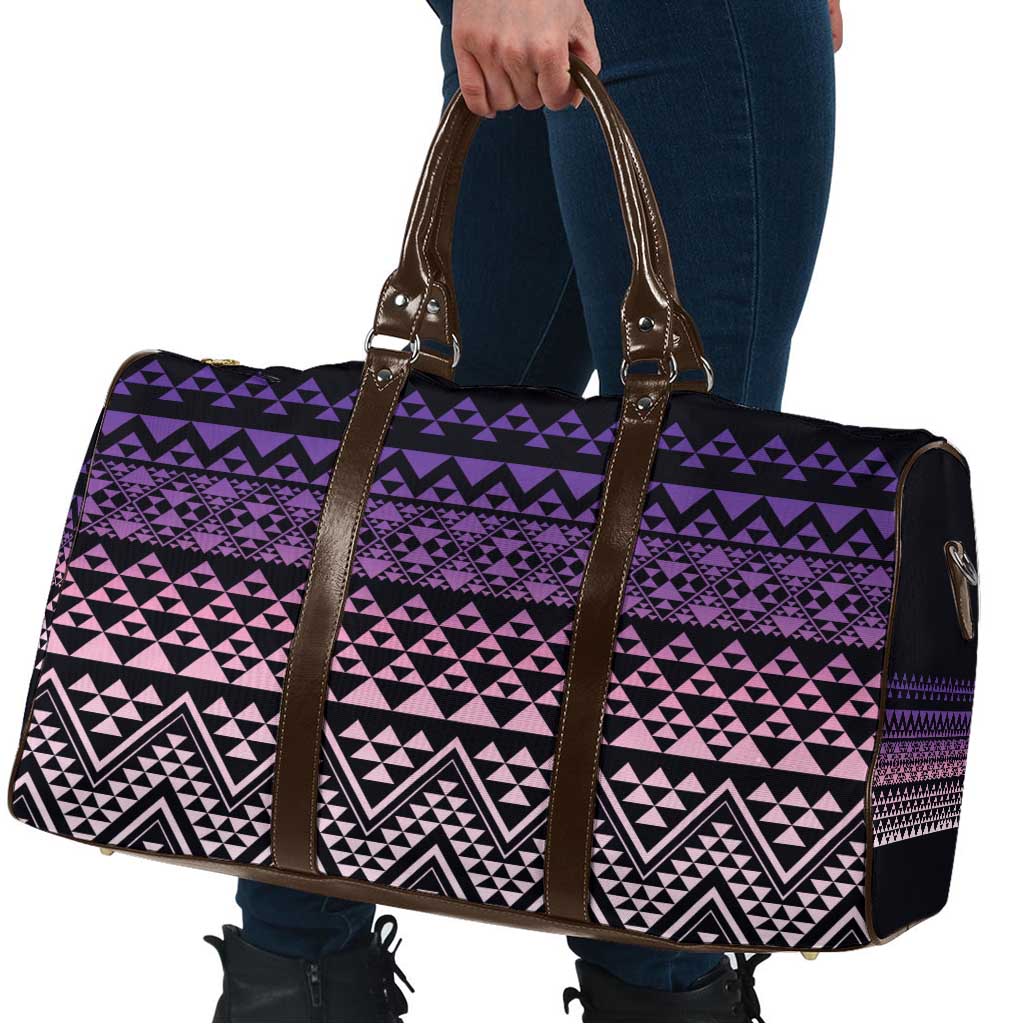 Maori Niho Taniwha Te Wheiao Travel Bag Waiporoporo - Polynesian Pride