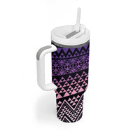 Maori Niho Taniwha Te Wheiao Tumbler With Handle Waiporoporo LT7 - Polynesian Pride