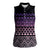 Maori Niho Taniwha Te Wheiao Women Sleeveless Polo Shirt Waiporoporo - Polynesian Pride