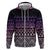 Maori Niho Taniwha Te Wheiao Zip Hoodie Waiporoporo - Polynesian Pride