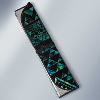 Maori Niho Taniwha Te Wheiao Auto Sun Shade Paua Shell - Polynesian Pride