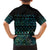 Maori Niho Taniwha Te Wheiao Family Matching Off Shoulder Short Dress and Hawaiian Shirt Paua Shell - Polynesian Pride