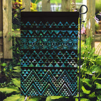 Maori Niho Taniwha Te Wheiao Garden Flag Paua Shell - Polynesian Pride