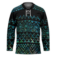 Maori Niho Taniwha Te Wheiao Hockey Jersey Paua Shell - Polynesian Pride