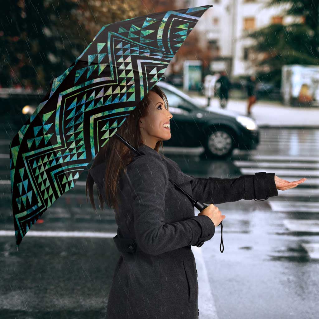 Maori Niho Taniwha Te Wheiao Umbrella Paua Shell - Polynesian Pride