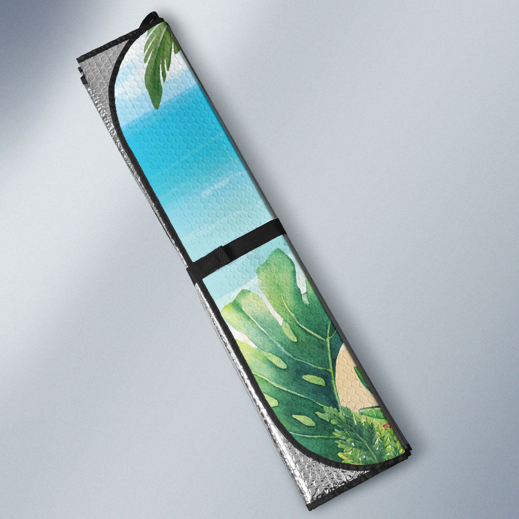 Tropical Christmas Funny Santa Auto Sun Shade Beach Vacation LT7 - Polynesian Pride