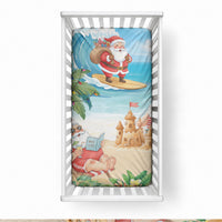 Tropical Christmas Funny Santa Baby Bed Cover Beach Vacation LT7 28 × 52 in Multicolor - Polynesian Pride