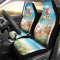 Tropical Christmas Funny Santa Car Seat Cover Beach Vacation LT7 - Polynesian Pride