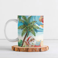 Tropical Christmas Funny Santa Ceramic Mug Beach Vacation LT7 Multicolor - Polynesian Pride