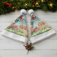 Tropical Christmas Funny Santa Christmas Santa Hat Beach Vacation LT7 - Polynesian Pride