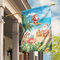 Tropical Christmas Funny Santa Garden Flag Beach Vacation LT7 House Flag Multicolor - Polynesian Pride