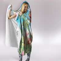 Tropical Christmas Funny Santa Hooded Blanket Beach Vacation LT7 - Polynesian Pride