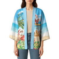 Tropical Christmas Funny Santa Kimono Beach Vacation LT7 - Polynesian Pride