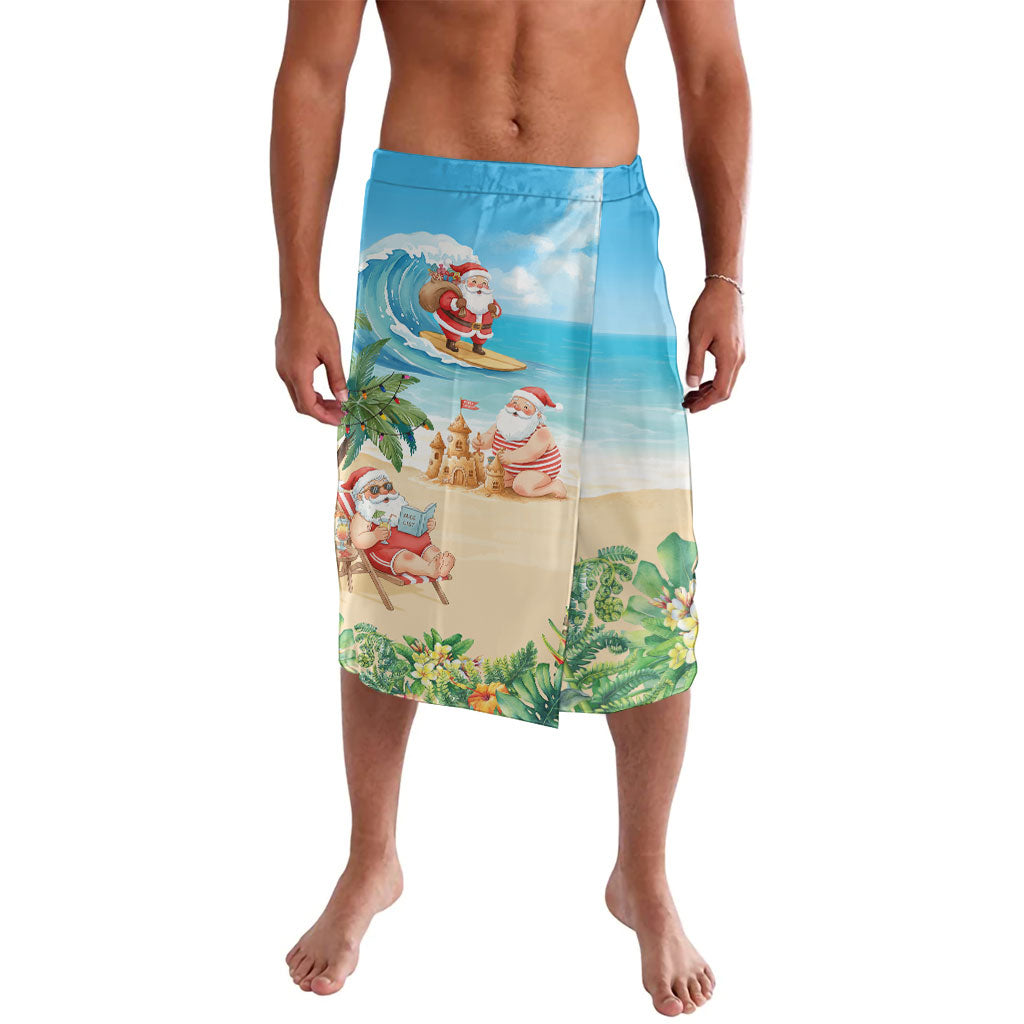 Tropical Christmas Funny Santa Lavalava Beach Vacation LT7 Multicolor - Polynesian Pride