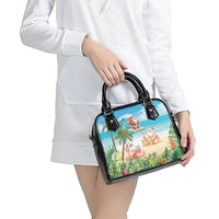 Tropical Christmas Funny Santa Shoulder Handbag Beach Vacation LT7 - Polynesian Pride