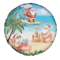 Tropical Christmas Funny Santa Spare Tire Cover Beach Vacation LT7 - Polynesian Pride