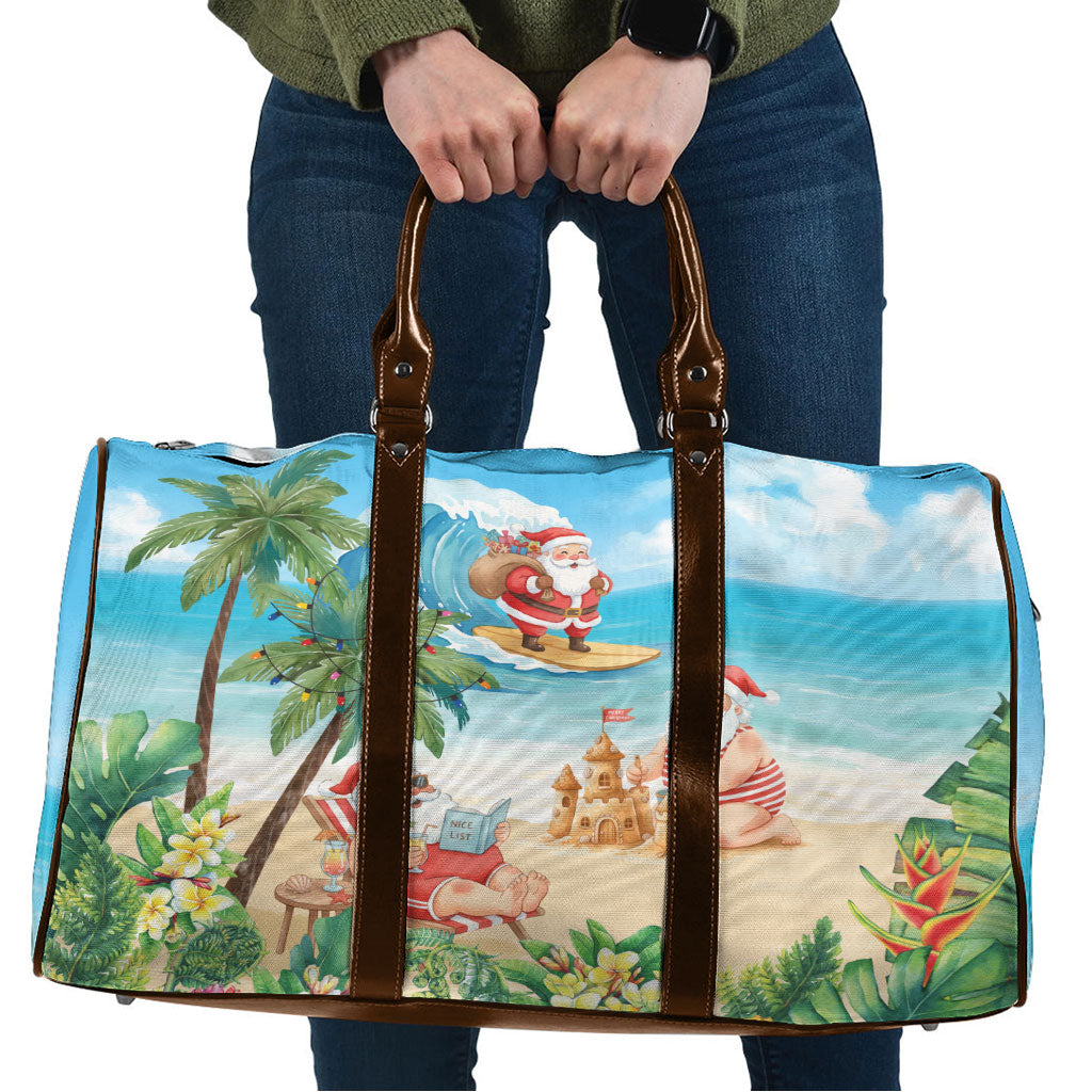 Tropical Christmas Funny Santa Travel Bag Beach Vacation LT7 Multicolor - Polynesian Pride