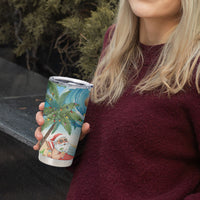 Tropical Christmas Funny Santa Tumbler Cup Beach Vacation LT7 - Polynesian Pride