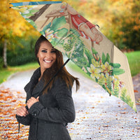 Tropical Christmas Funny Santa Umbrella Beach Vacation LT7 - Polynesian Pride
