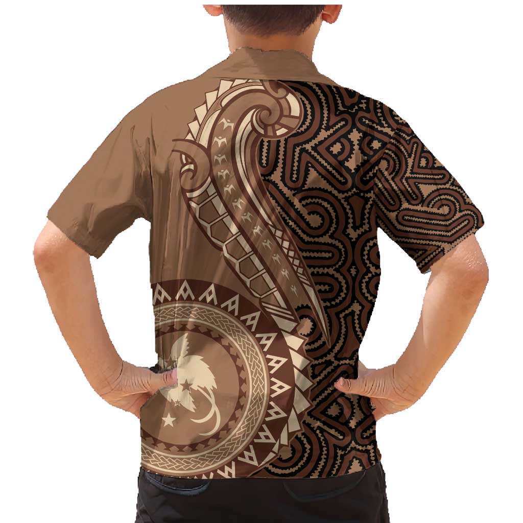 Papua New Guinea Oro Tapa Motif Family Matching Mermaid Dress and Hawaiian Shirt Classic LT7 - Polynesian Pride