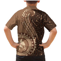 Papua New Guinea Oro Tapa Motif Family Matching Mermaid Dress and Hawaiian Shirt Classic LT7 - Polynesian Pride