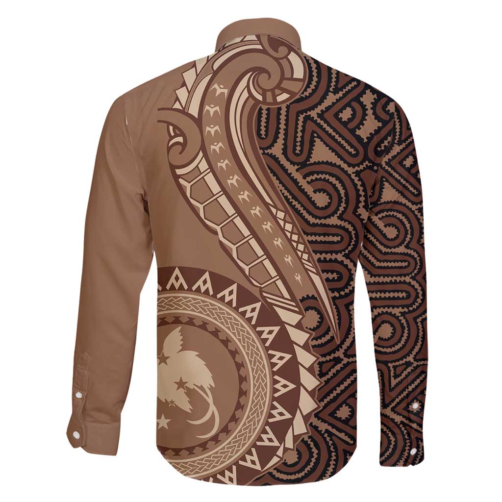 Papua New Guinea Oro Tapa Motif Family Matching Mermaid Dress and Hawaiian Shirt Classic LT7 - Polynesian Pride