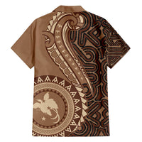 Papua New Guinea Oro Tapa Motif Family Matching Short Sleeve Bodycon Dress and Hawaiian Shirt Classic LT7 - Polynesian Pride