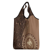 Papua New Guinea Oro Tapa Motif Grocery Bag Classic LT7 - Polynesian Pride