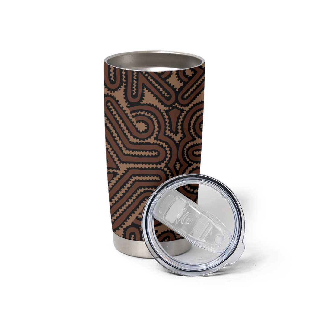 Papua New Guinea Oro Tapa Motif Tumbler Cup Classic