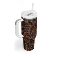 Papua New Guinea Oro Tapa Motif Tumbler With Handle Classic