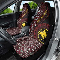 Papua New Guinea Oro Tapa Motif Car Seat Cover Special LT7 - Polynesian Pride